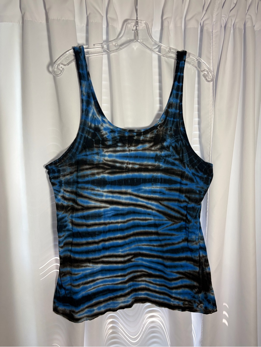 STRANDED Blue & Black Tie Dye Tank Top size XXL